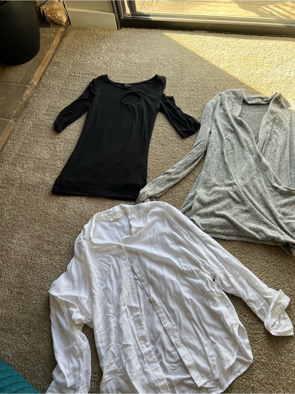 THREE women’s long sleeve and half sleeve shirt